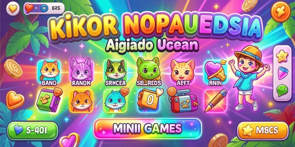 Tampilan awal game dengan karakter yang menawan.