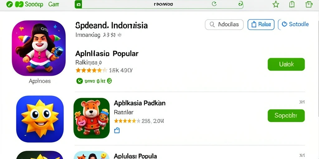 Tampilan menu utama yang menarik dan interaktif.