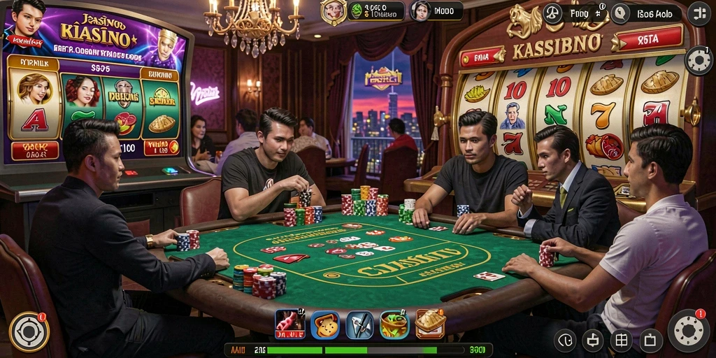 Tangkapan layar menampilkan karakter utama dalam aksi.