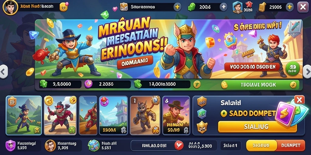 Tampilan grafis yang memukau dan penuh warna.