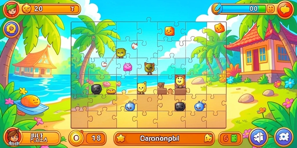 Tampilan utama game LUCKYBEST yang menarik.