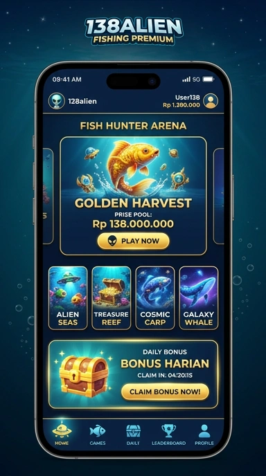 Cuplikan layar menu unduhan 138alien untuk perangkat Android